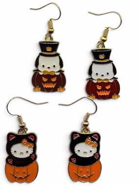 Hello Kitty Halloween Dangle Earring Bundle Set
